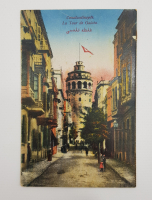 OSMANLI DÖNEMİ GALATA KULESİ GÖRSELLİ KARTPOSTAL