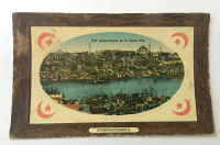 OSMANLI DÖNEMİ PASPARTULU PANAROMİK HALİÇ KARTPOSTALI