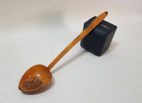 ÜZERİ TARİHLİ EL BOYAMA OSMANLI DÖNEMİ TAHTA KAŞIK