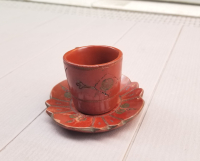 OSMANLI DÖNEMİ TUĞRALI NADİR TOPHANE KAHVE FİNCANI TAKIMI