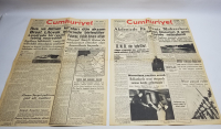 1939 VE 1940 TARİHLİ 2. DÜNYA SAVAŞI DÖNEMİ 2 ADET CUMHURİYET GAZETESİ