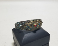 ALTIN VERMEYLİ VE TELKARİ İŞÇİLİKLİ OSMANLI DÖNEMİ BİLEZİK - BİLEKLİK