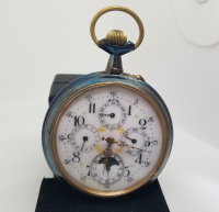 OSMANLI DÖNEMİ ÇOK NADİR DEV BOYDA NADİR MEHTAPLI CEP SAATİ