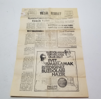 1971 TARİHLİ YEŞİL DADAY GAZETESİ