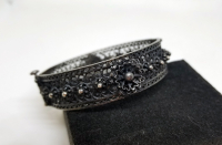 TELKARİ İŞÇİLİKLİ GÜMÜŞ EL YAPIMI BİLEZİK - BİLEKLİK