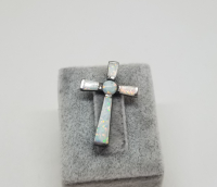 OPAL TAŞLI ÖZEL YAPIM HAÇ FİGÜRÜ