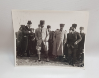 MUSTAFA KEMAL ATATÜRK VE DEVLET ERKANI ORJİNAL BÜYÜK BOY FOTOĞRAF