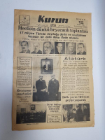 15 KASIM 1938 KURUN GAZETESİ: ATATÜRK'ÜN CENAZE TÖRENİ PROGRAMI