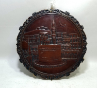 KABE-İ ŞERİF GÖRSELLİ OSMANLI DÖNEMİ AHŞAP PANO