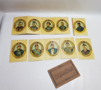 OSMANLI DÖNEMİ ÇOK NADİR ORİJİNAL ALBÜMÜNDE PADİŞAH KARTLARI SERİSİ KARTPOSTAL TAKIMI