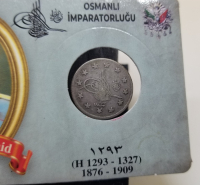 SULTAN ABDÜLHAMİD DÖNEMİ GÜMÜŞ 2 KURUŞ MECİDİYE