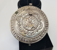 KABARTMA İŞÇİLİKLİ OSMANLI DÖNEMİ KAPAKLI CEP AYNASI