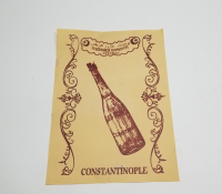 OSMANLI DÖNEMİ ÇOK NADİR BOMONTİ GAZOZ REKLAMI AFİŞİ