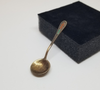 ORAK ÇEKİÇ DAMGALI ANTİKA RUS GÜMÜŞ HAYVAR KAŞIĞI