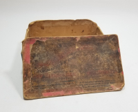 OSMANLICA - RUMCA VE FRANSIZCA YAZILI OSMANLI DÖNEMİ ÇOK NADİR İZMİR KAPAKLI KARTON KUTU