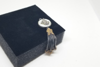 ÜZERİ TUĞRA FİGÜRLÜ GÜMÜŞ KOLYE UCU