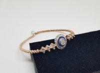 ELMAS TAŞLI ALTIN KAPLAMA BİLEKLİK