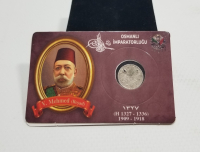 SULTAN MEHMET REŞAT HAN DÖNEMİ GÜMÜŞ 1 KURUŞ MECİDİYE