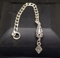 ÖZEL YAPIM GÜMÜŞ TESPİH PÜSKÜLÜ