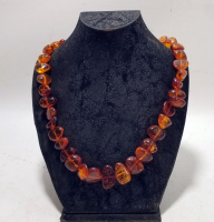 ÖZEL YAPIM DAMLA KEHRİBAR GERDANLIK