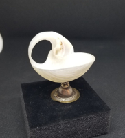 ÖZEL YAPIM GÜMÜŞ APLİKLİ ANTİKA SEDEF KAHVE YANI LOKUMLUĞU