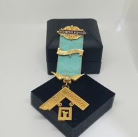 ALTIN KAPLAMA ANTİKA MASONİK MADALYA