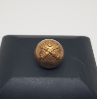 ARKASI OSMANLICA YAZILI ALTIN VERMEYLİ NADİR TOPÇU SUBAY DÜĞMESİ