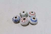 ÜZERLERİ İŞLEMELİ OSMANLI DÖNEMİ PORSELEN ÇEKMECE KULPLARI LOTU