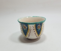 OSMANLI DÖNEMİ EL BOYAMA NADİR KÜTAHYA ZARF FİNCANI