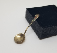 ORAK ÇEKİÇ DAMGALI ANTİKA RUS GÜMÜŞ HAYVAR KAŞIĞI