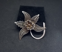 TELKARİ İŞÇİLİKLİ EL YAPIMI ANTİKA BROŞ