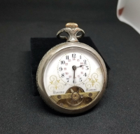 OSMANLI DÖNEMİ GÜMÜŞ KASA 8 GÜNLÜK NADİR TİPTE KURMALI CEP SAATİ