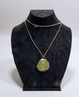 ALTIN KAPLAMA KURMALI ANTİKA KOLYE SAAT