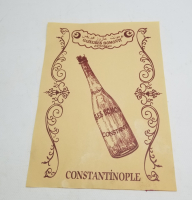 OSMANLI DÖNEMİ ÇOK NADİR BOMONTİ GAZOZ REKLAMI AFİŞİ