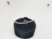 SAFİR VE PIRLANTA TAŞLI ÖZEL YAPIM BİLEZİK - BİLEKLİK