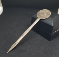 KABARTMA İŞÇİLİKLİ ANTİKA GÜMÜŞ ZARF AÇACAĞI