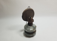 KÖŞELİ FORMLU YERLİ YAPIM ANTİKA GAZ LAMBASI