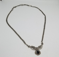 ÖZEL YAPIM KABARTMA İŞÇİLİKLİ GÜMÜŞ GERDANLIK