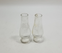 İKİ ADET ANTİKA GAZ LAMBASI BACASI