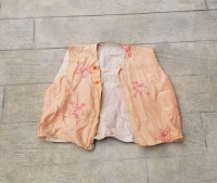 OSMANLI DÖNEMİ EL YAPIMI İPEK KADIN YELEĞİ