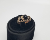 GRANAT TAŞLI ÖZEL YAPIM ANTİKA GÜMÜŞ YÜZÜK