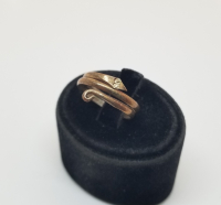 KABARTMA İŞÇİLİKLİ YILAN FORMLU OSMANLI DÖNEMİ RUM İŞİ YÜZÜK