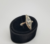 OSMANLI DÖNEMİ EL YAPIMI OLTU TAŞLI ÖZEL YAPIM GÜMÜŞ YÜZÜK