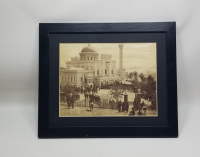 HAMİDİYE CAMİİ'NDE ABDÜLHAMİD HAN'IN CUMA SELAMLIĞI KONULU BÜYÜK BOY NADİR FOTOĞRAF