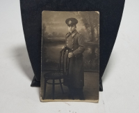 CUMHURİYET BAŞLARI SİYAH-BEYAZ ANTİKA SUBAY FOTOĞRAFI