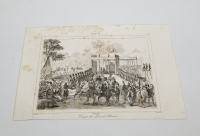 KARADAVUT PAŞA'NIN KAMP KURMASI KONULU OSMANLI DÖNEMİ BASKI GRAVÜR