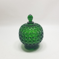 KABARTMA İŞÇİLİKLİ ANTİKA CAM KAPAKLI MACUNLUK