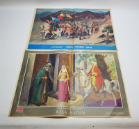 POSTERLERİ BULUNAN 2 ADET ANTİKA HAYAT DERGİSİ YAPRAKLARI