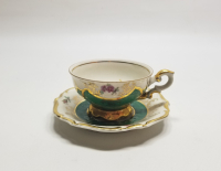 BATI ALMAN YAPIMI ANTİKA PORSELEN KAHVE FİNCANI