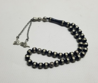 ÜZERİ GÜMÜŞ İŞLEMELİ ANTİKA KUKA TESPİH